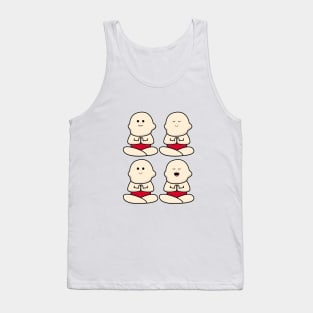 International yoga day with cute baby character Tank Top